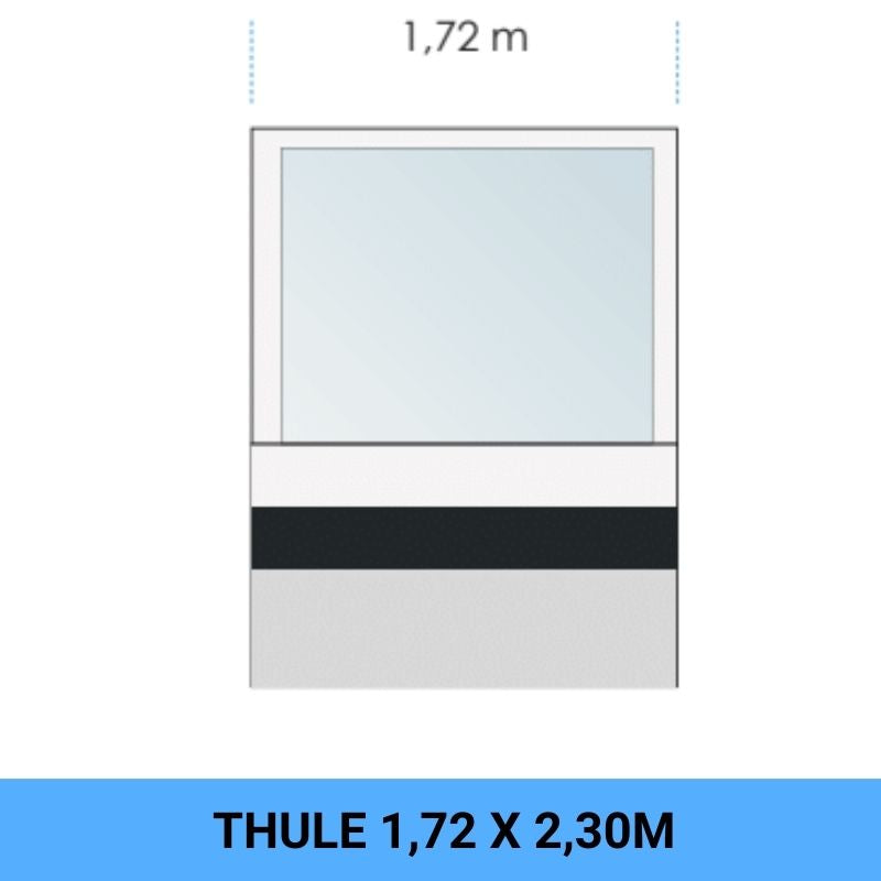 Thule Rain Blocker G2 front pannello 7 disegno tecnico misure