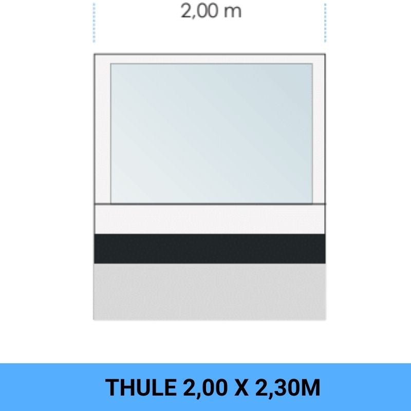 Thule Rain Blocker G2 front pannello 8 disegno tecnico misure