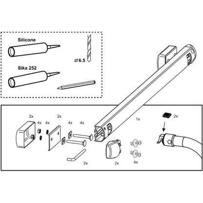 Thule Top Mounting Rail come si monta