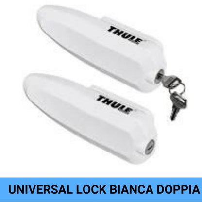 Thule Universal Lock bianca due pezzi