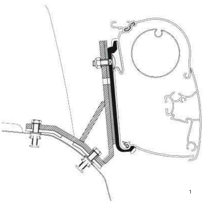 Thule adattatori tendalini Ducato e Daily H2 con tetto a soffietto