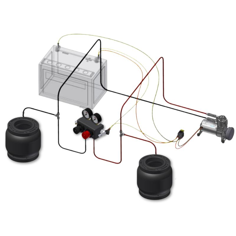 Top Drive System sospensioni pneumatiche Sprinter 06-18 ruota singola schema montaggio
