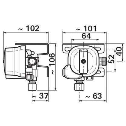 Truma MonoControl CS disegno tecnico misure