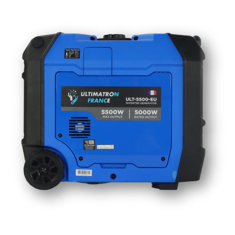 Ultimatron generatore 220V da 5.000W vista laterale sinistra