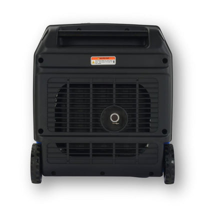 Ultimatron generatore 220V da 5.000W vista posteriore scarico