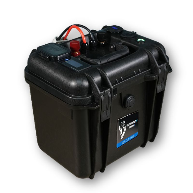 Ultimatron powerstation impermeabile 12V 100Ah lato sinistro