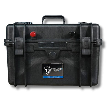 Ultimatron powerstation impermeabile 12V 150Ah vista frontale