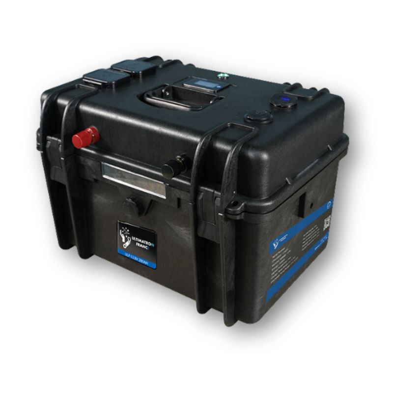 Ultimatron powerstation impermeabile 12V 280Ah lato sinistro