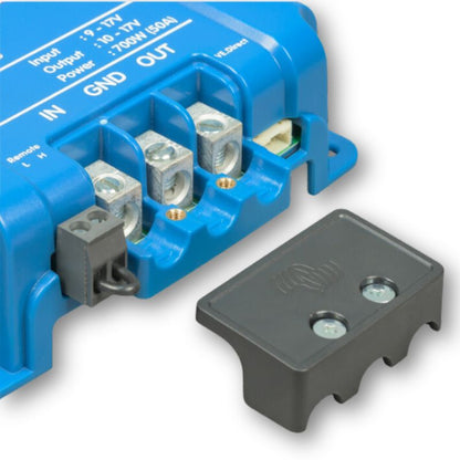 Victron Energy- Orion XS 12|12-50A dettaglio collegamenti elettrici morsetti