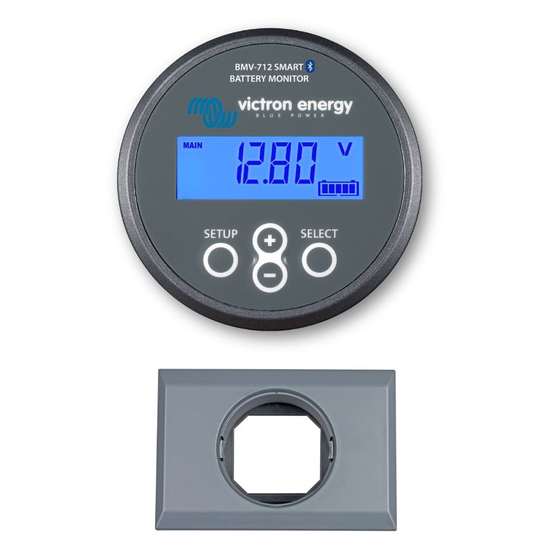 Victron Energy BMV-712 Smart grigio con scatola a parete