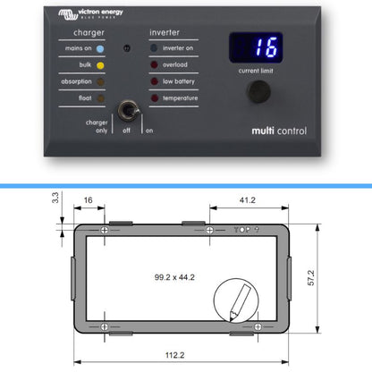Victron Energy Multicontrol pannello controllo remoto