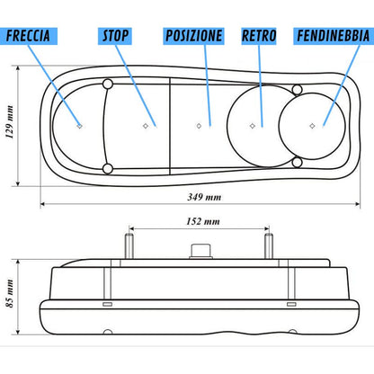 Vignal LC5 disegno tecnico misure