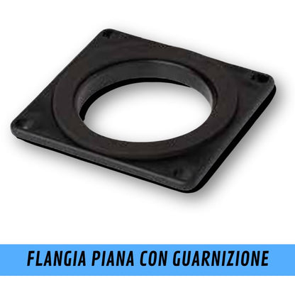Zadi flangia piana con guarnizione e foro 3"
