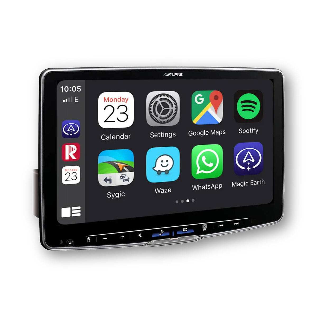Schermata di Apple CarPlay sull&
