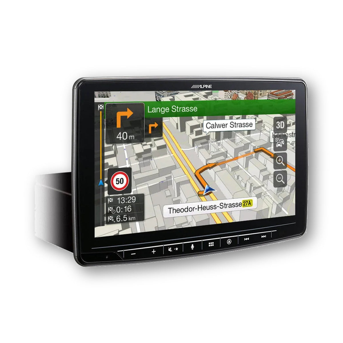 Navigatore Alpine Halo 9 Navi con la mappa sullo schermo da 9 pollici