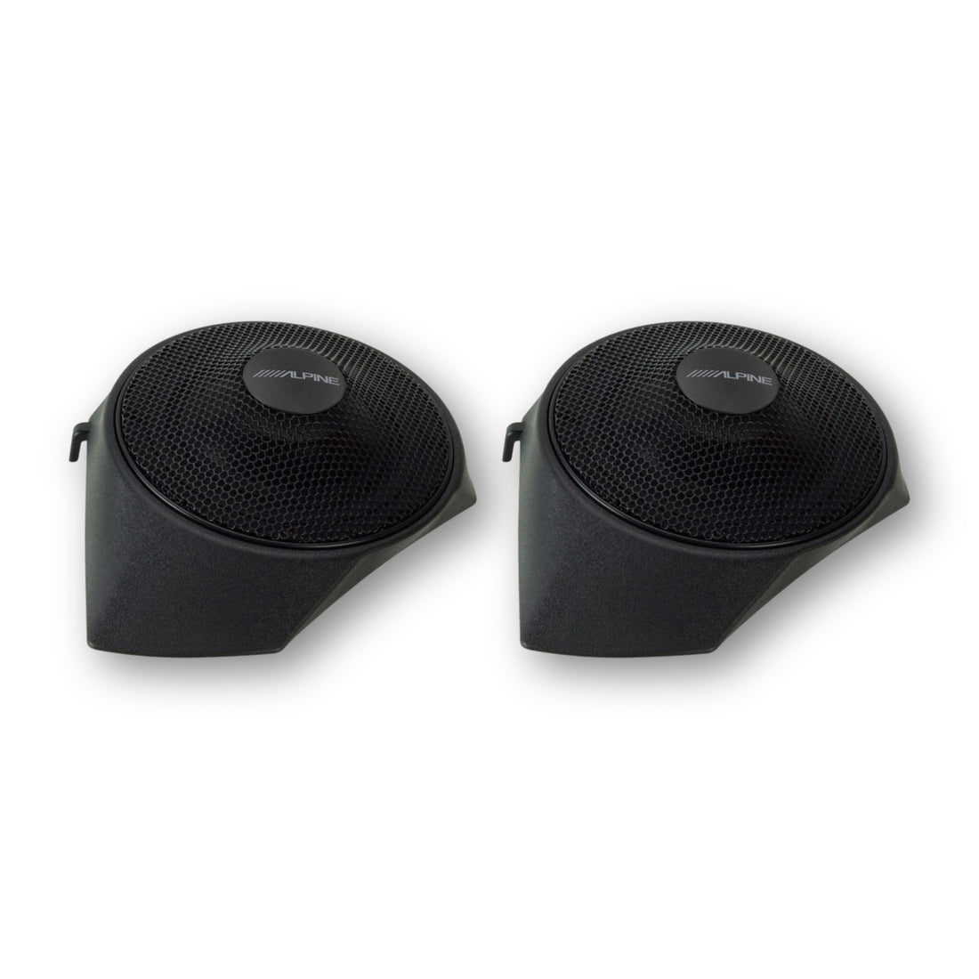 Coppia di altoparlanti Alpine SPC-R100-DU con base sagomata per il cruscotto del Fiat Ducato