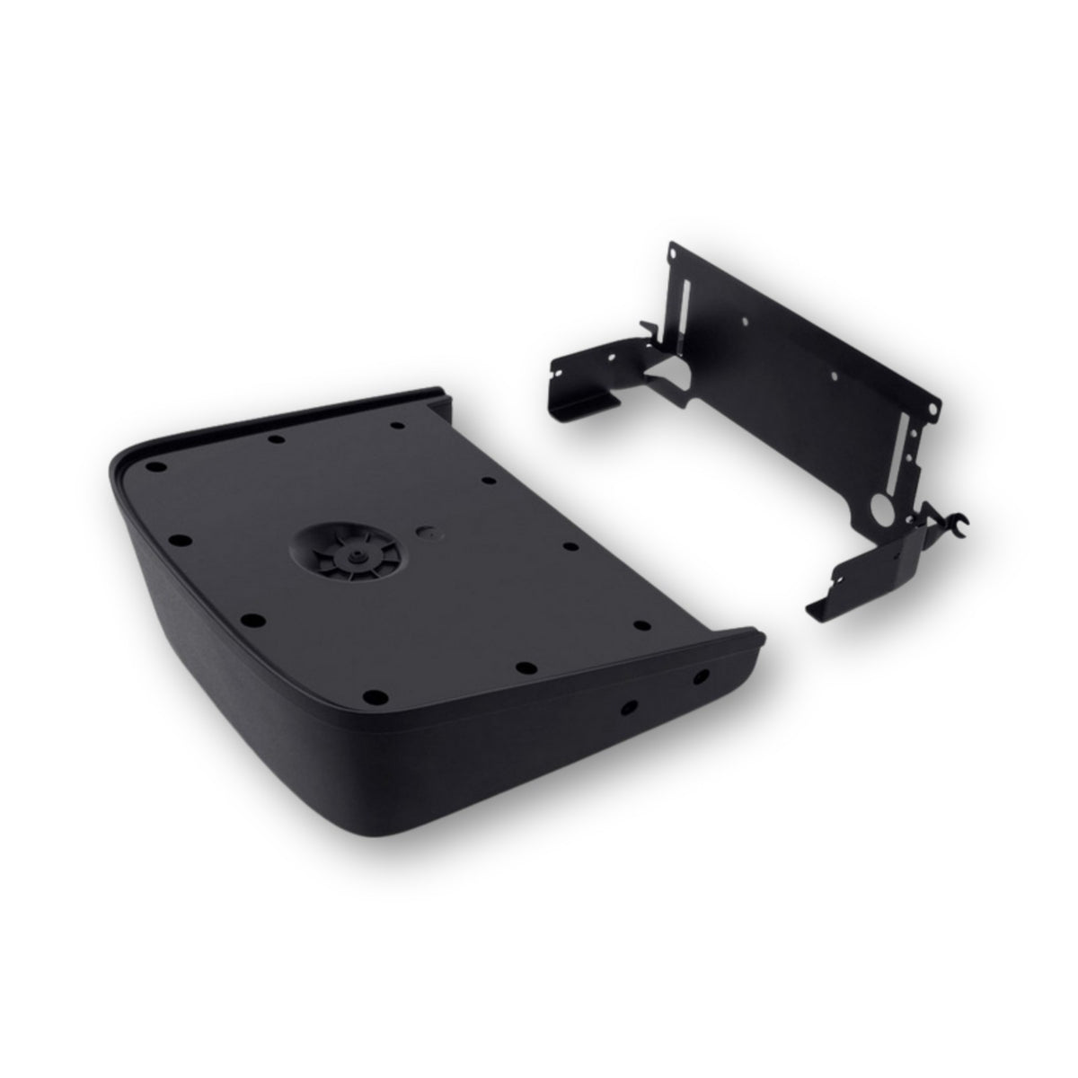 Base del subwoofer e staffa metallica di montaggio