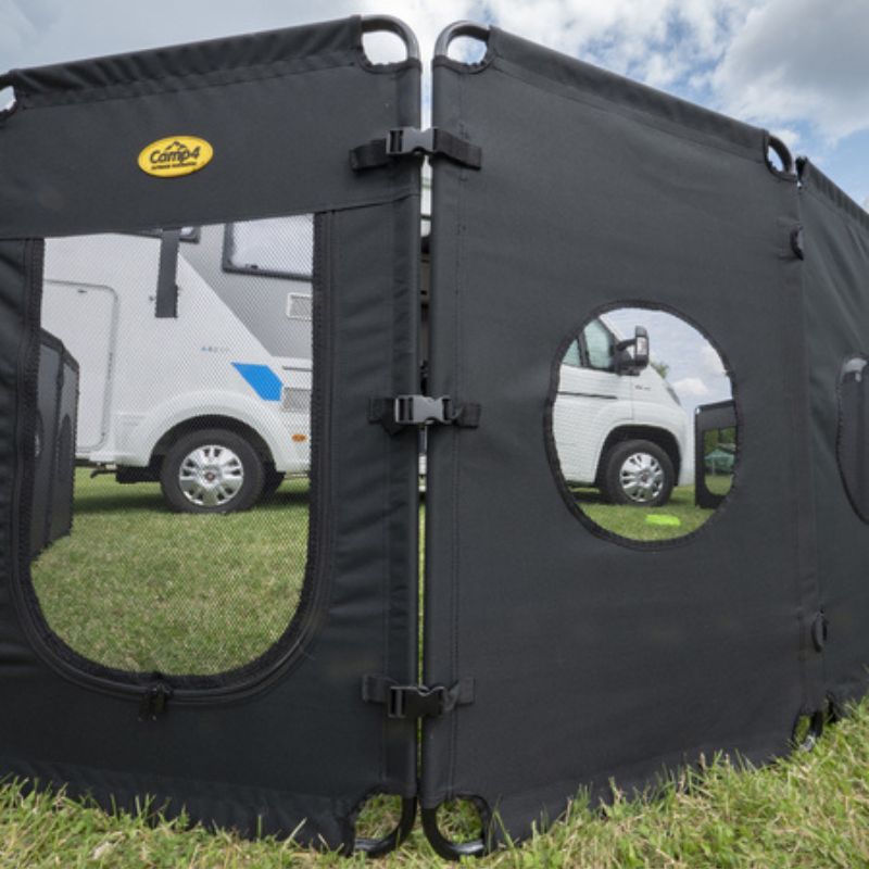 Recinzione Portatile Pieghevole - Barriera Mobile In Plastica, Espandibile Fino A 380 Cm, Gialla - Foto 6