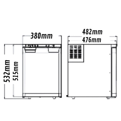 carbest lr50l disegno tecnico misure