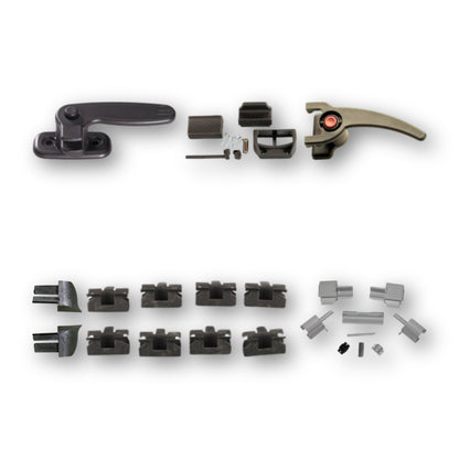 Maniglie, tappi e ricambi Dometic per finestre Seitz S3, S4, S5, scorrevoli e S7Z