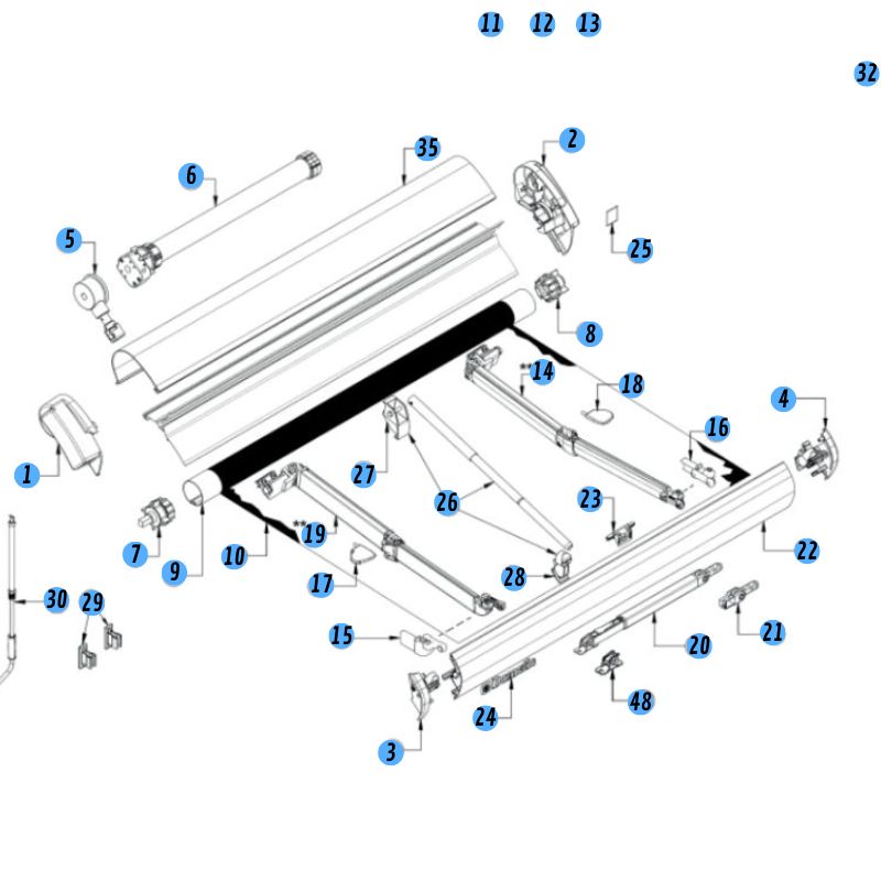 DOMETIC - RICAMBI PERFECTROOF 2500