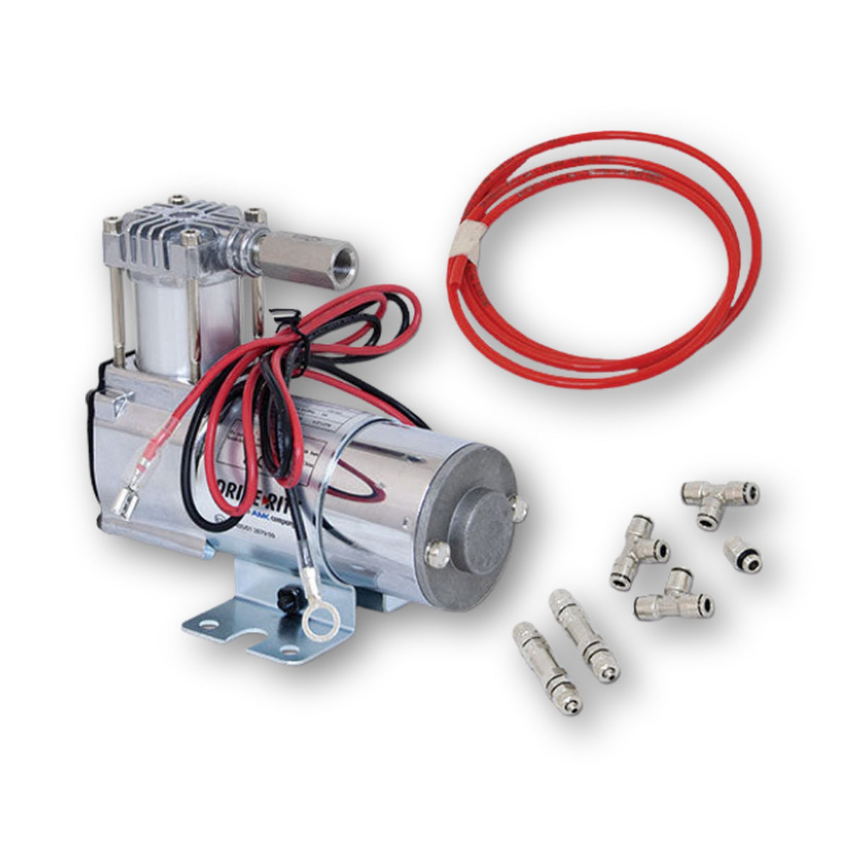 Drive-Rite, compressore 12V con tubo e raccordi per sospensioni pneumatiche