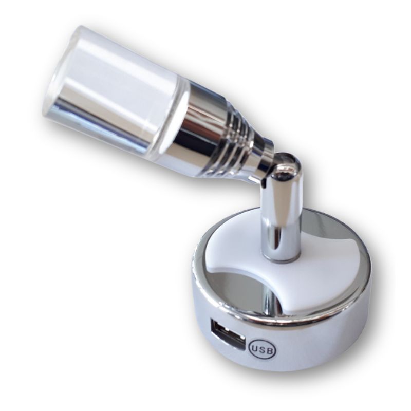 FARETTI LED ORIENTABILI - CON PRESA USB