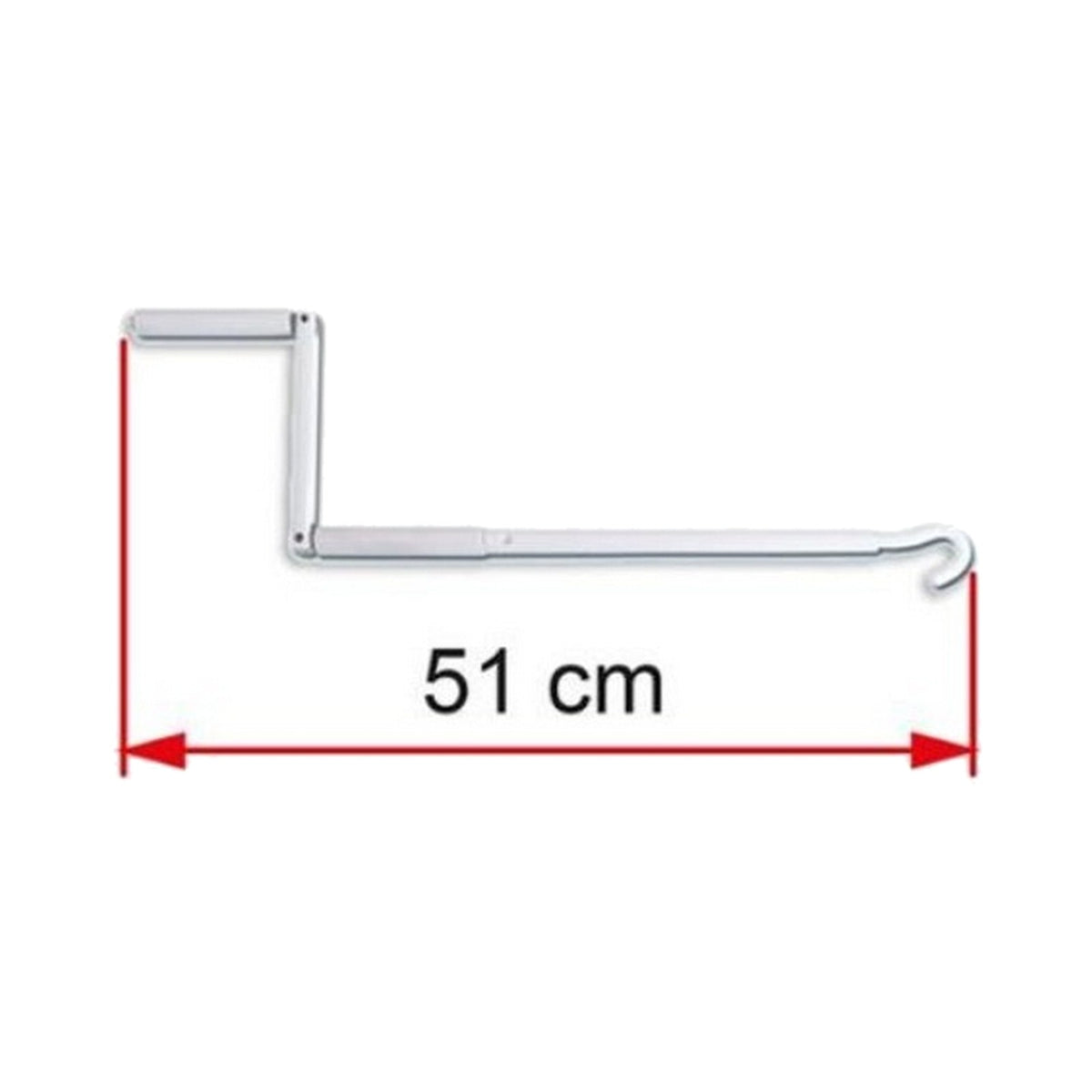 Manovella Fiamma Crank Handle Short da 51 cm con misura