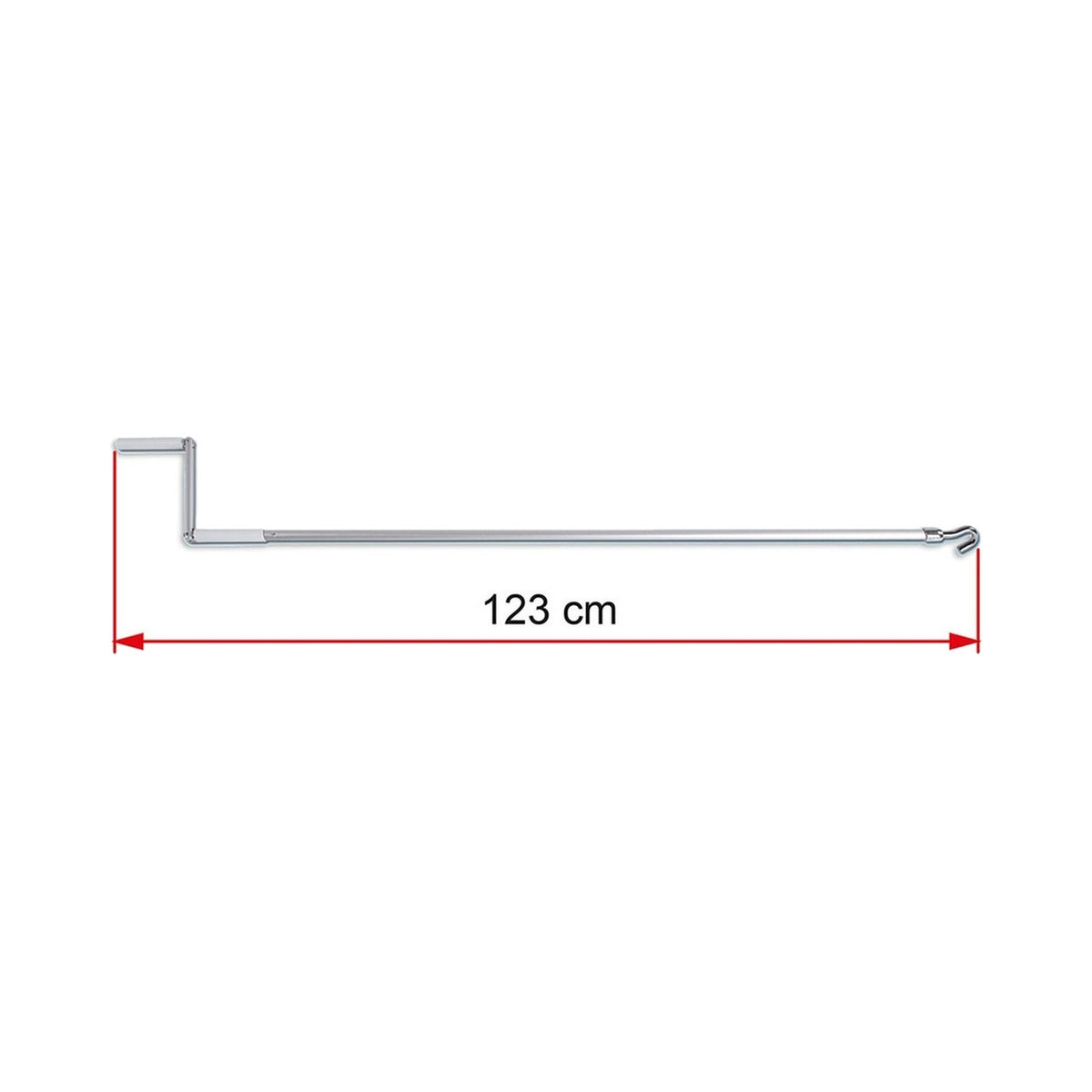 Manovella Fiamma Crank Handle Standard da 123 cm con misura