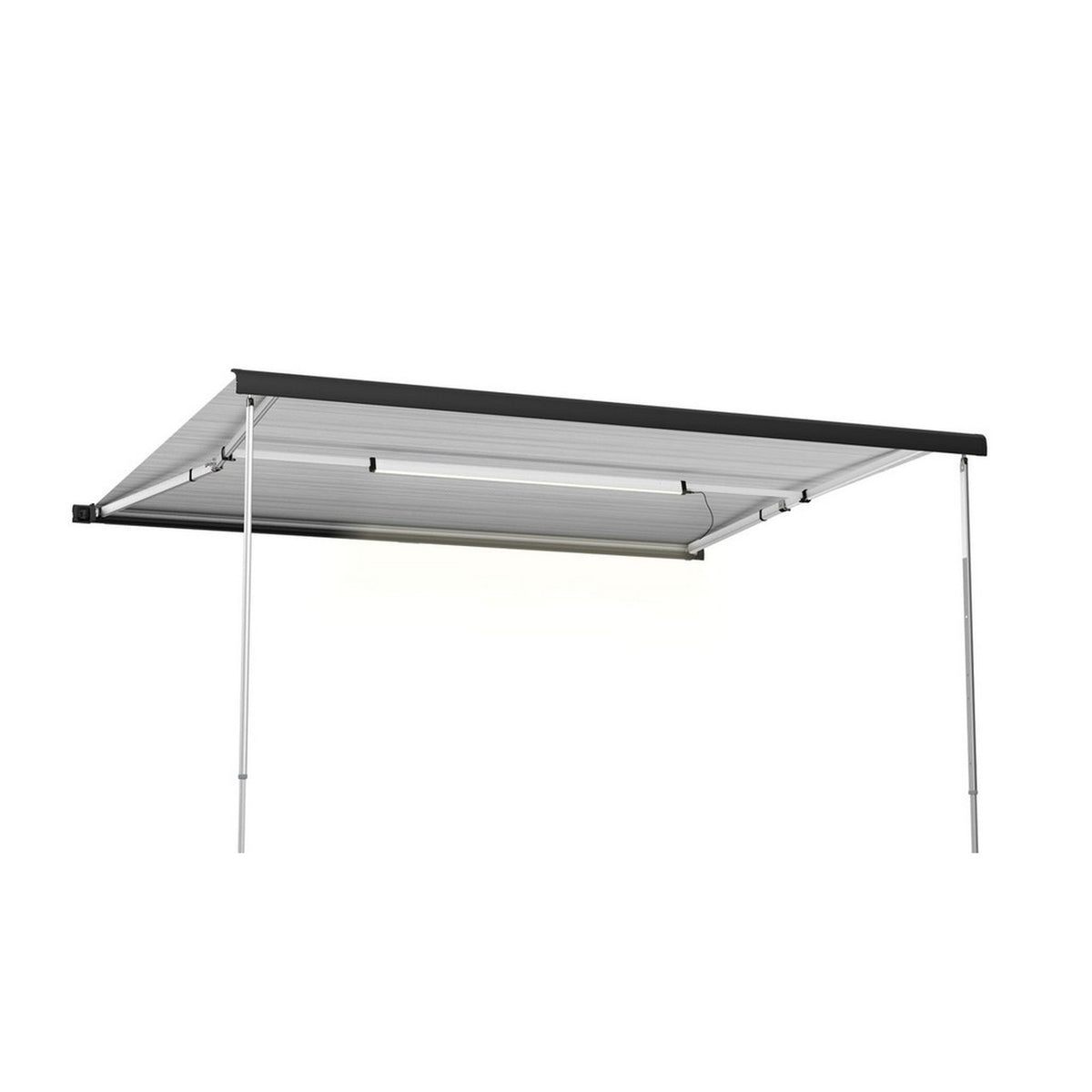 Due Fiamma Rafter LED montati sotto il telo del tendalino