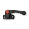 MANIGLIA DX NERA SERIE 6000 POMELLO ROSSO