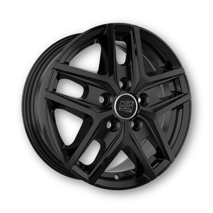 Cerchio in lega MSW 40VAN Gloss Black visto di tre quarti