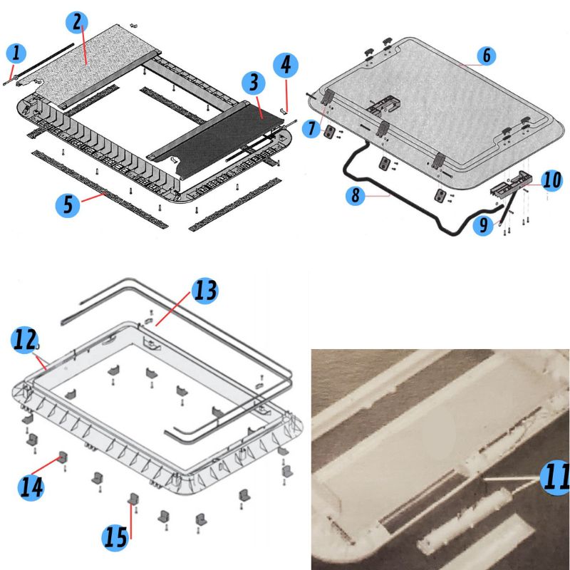 DOMETIC - RICAMBI HEKI 2 &amp; HEKI 2 DELUXE