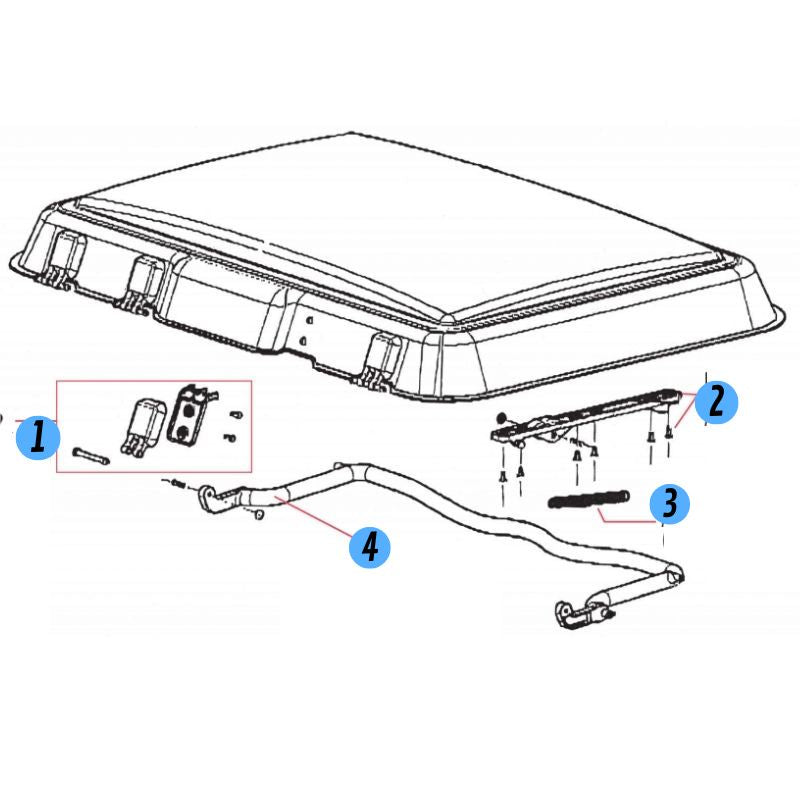 Dometic Micro Heki kit di montaggio 30-31 mm Dometic Micro Heki kit di montaggio 30-31 mm
