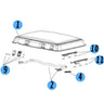 9 - SET CERNIERE C/FISSAGGI