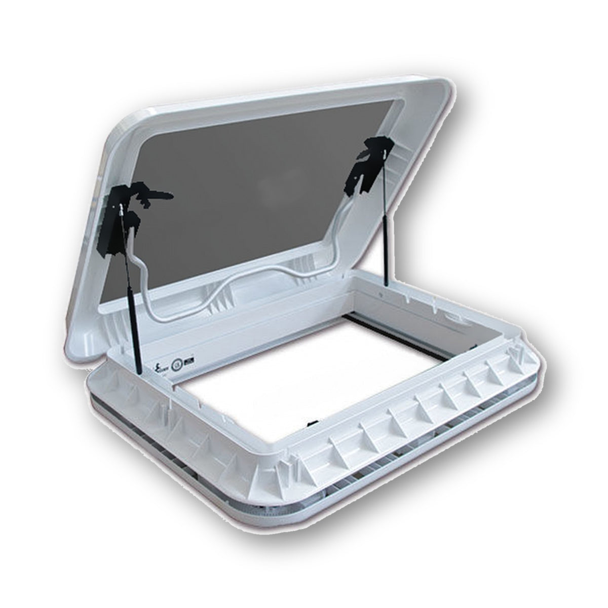 Oblò panoramico RV BASIC ExtraVent 70 Evo aperto