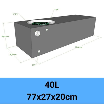 serbatoio acqua camper 40L 77x27x20cm