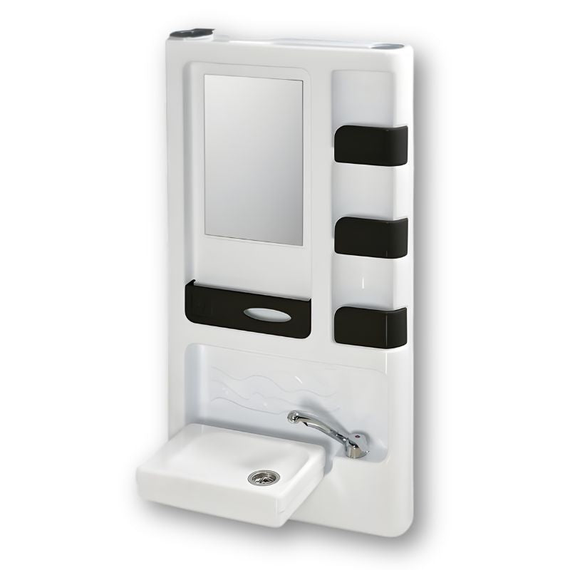 Soltherm Serie Voilà parete girevole doccia camper lato lavandino pieghevole