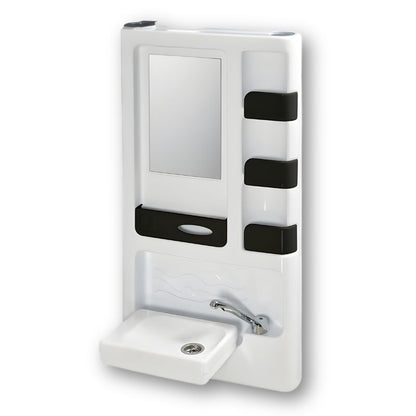 Soltherm Serie Voilà parete girevole doccia camper lato lavandino pieghevole