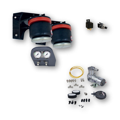 Tecnocaravan Air Comfort, sospensioni per Ducato X244 telaio AMC, kit con compressore 12V, raccordi, relè e pulsante