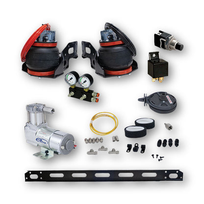 Tecnocaravan Air Comfort, sospensioni per Renault Master a trazione anteriore, kit con compressore 12V, raccordi, relè e pulsante