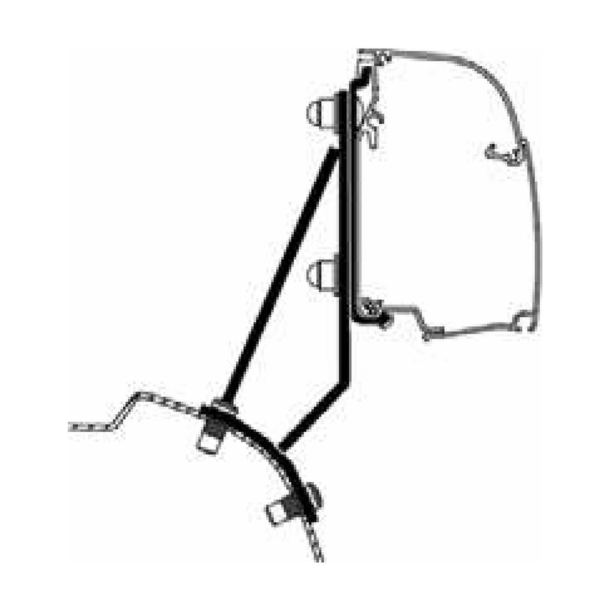 Thule Adattatori Ford Transit Custom lift roof, tendalino, versione DAL 2023 (V710) - VW TRANSPORTER 2025: disegno di montaggio