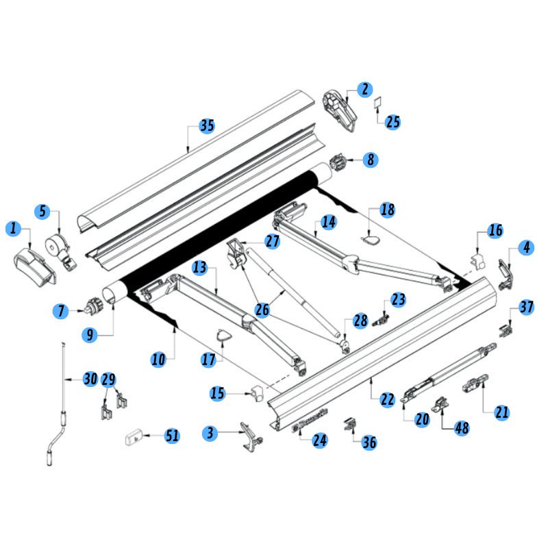 THULE - RICAMBI OMNISTOR 3200