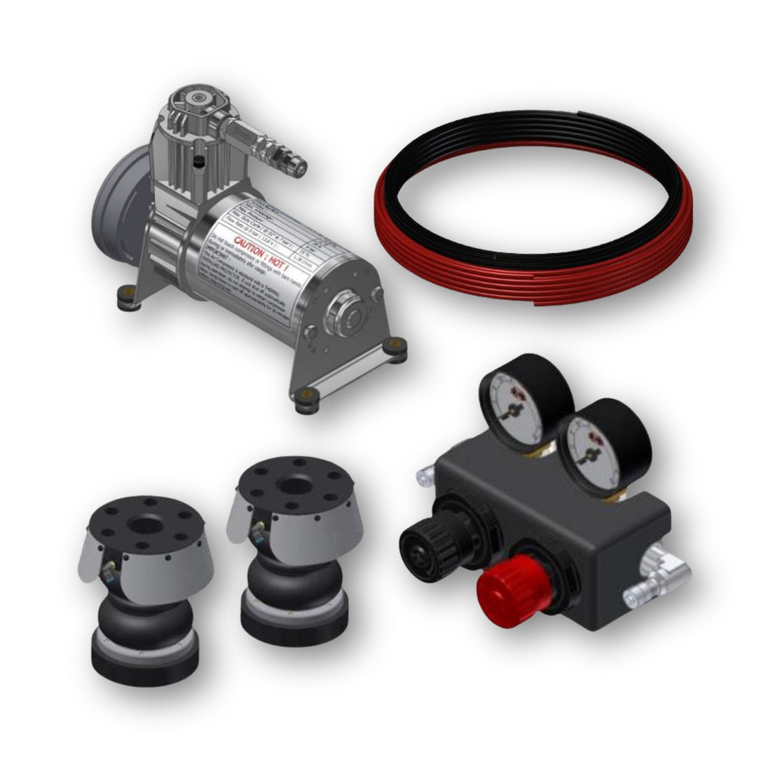Top Drive System sospensioni ad aria per Volkswagen Transporter T5 e T6 con compressore