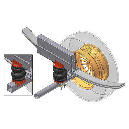 Top Drive System sospensioni pneumatiche Ford Transit trazione posteriore ruote singole 1992-2000