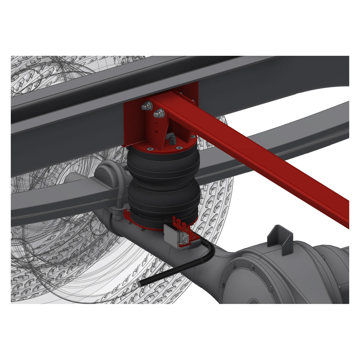 Top Drive System sospensioni pneumatiche Ford Transit ruote gemellate dal 2014