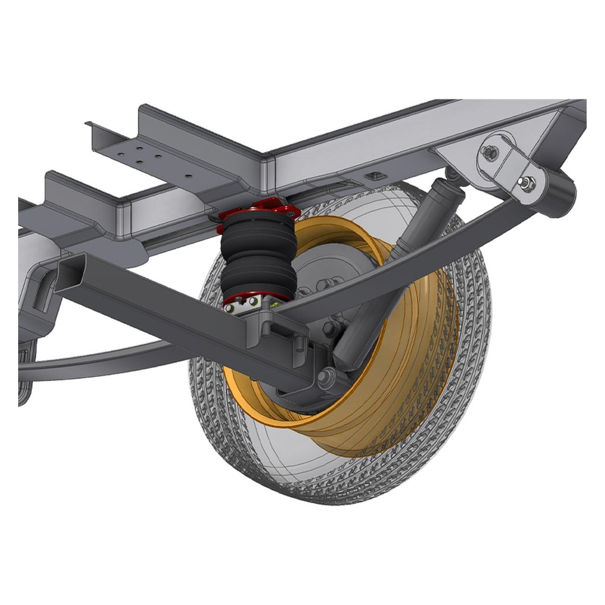 Top Drive System sospensioni pneumatiche Ford Transit trazione anteriore con tampone e distanziale