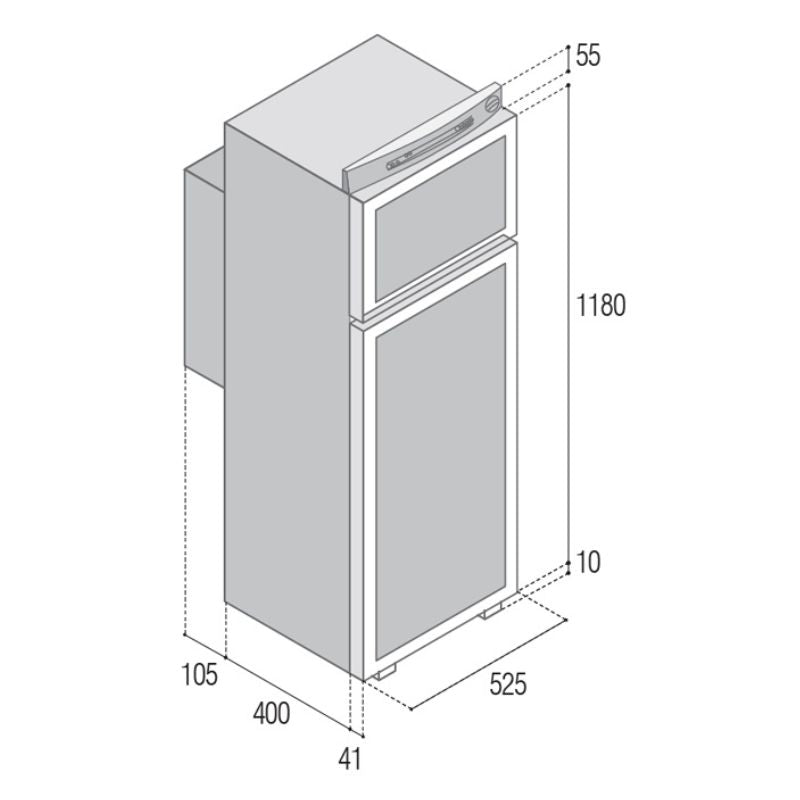 vitrifrigo vtr5150 dg disegno tecnico misure