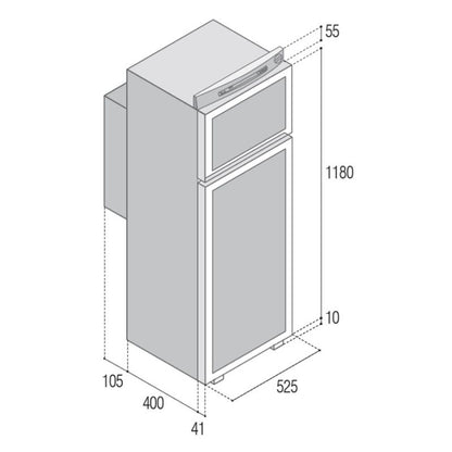vitrifrigo vtr5150 dg disegno tecnico misure