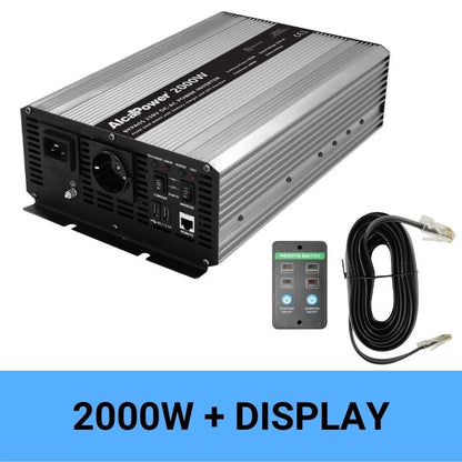 AlcaPower inverter-caricabatterie 2000W con display